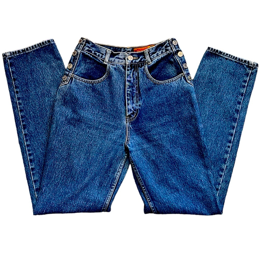 ⭐️Vintage Lawman⭐️slim fit straight leg western denim jeans in blue wash